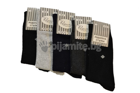   Мъжки памучни чорапи смесена връзка 40/45-5 броя пакет